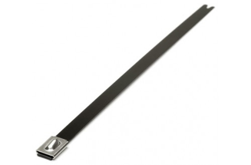  - 360x4.6mm POLYESTER COATED STAINLESS STEEL CABLE TIES  x100